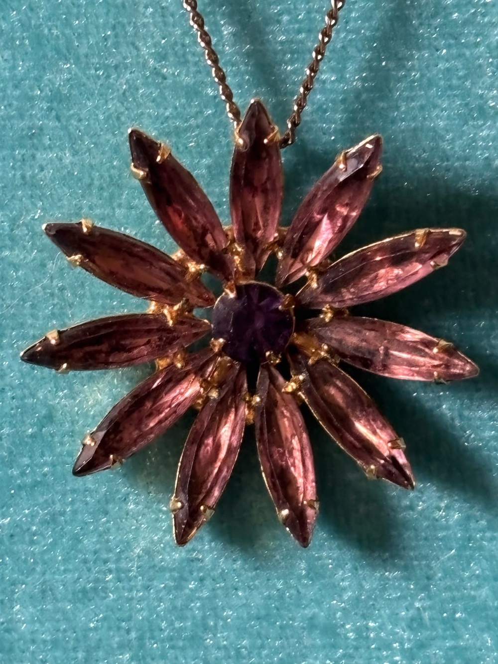 Unique Vintage Floral Pendant